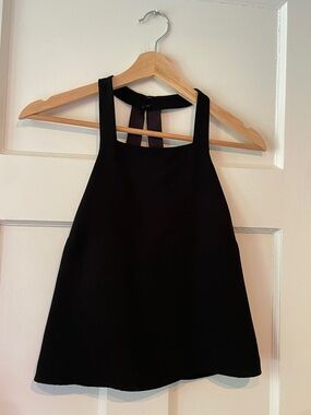 Parker Black Sleeveless Halter Blouse